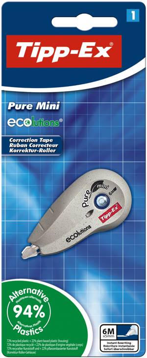 Tipp Ex - Mini correcteur bleu - Pocket Mouse - 6m Pas Cher