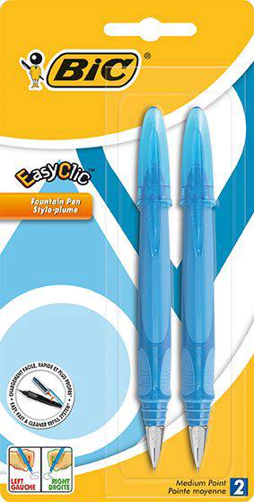 Bic stylo-plume Easyclic - assortis x2pcs blister