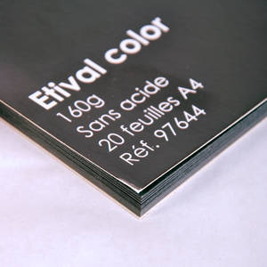 Papier cartonné, noir, gris, gris-brun, blanc, A3,A4, 100+135 g, 6000  feuilles ass. / 1 pk. 