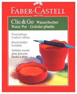 Gobelet Clic&Go Bleu Faber-Castell