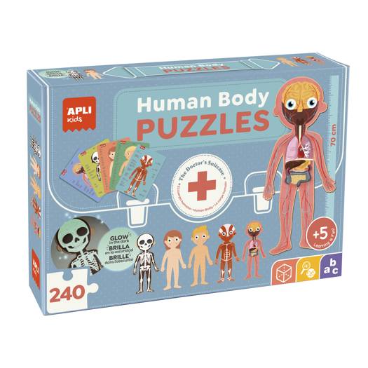 Puzzle de modèle de Corps Humain pour Enfants, 48 pièces Puzzles