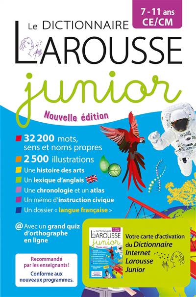 Le Dictionnaire Larousse Junior, 7-11 Ans, CE-CM | | Livres Pour ...